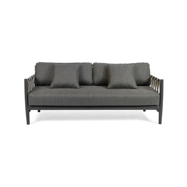 Tamno siva vrtna sofa Switch Rope – Diphano