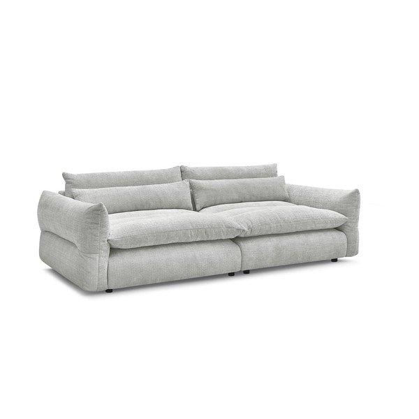 Svijetlo siva sofa od šenila 276 cm Neil – Bobochic Paris-image-2