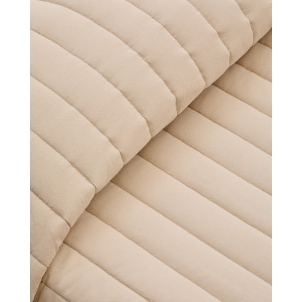 Bež prošiven prekrivač od organskog pamuka 180x240 cm Sini – Kave Home-image-4