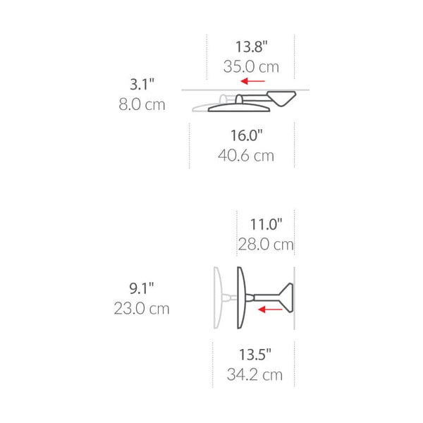 Zidno/kozmetičko ogledalo s osvjetljenjem/povećavajuće (5x) ø 20 cm Sensor – simplehuman-image-1
