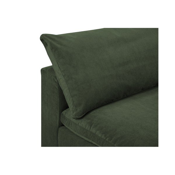 Tamnozeleni kutni dio modularne sofe od samta Windsor & Co Sofas Galaxy, desni kut-image-1