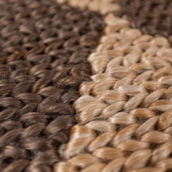 Smeđi/u prirodnoj boji ručno rađen tepih od mješavine jute 120x170 cm Effie Diamond – Flair Rugs-image-3