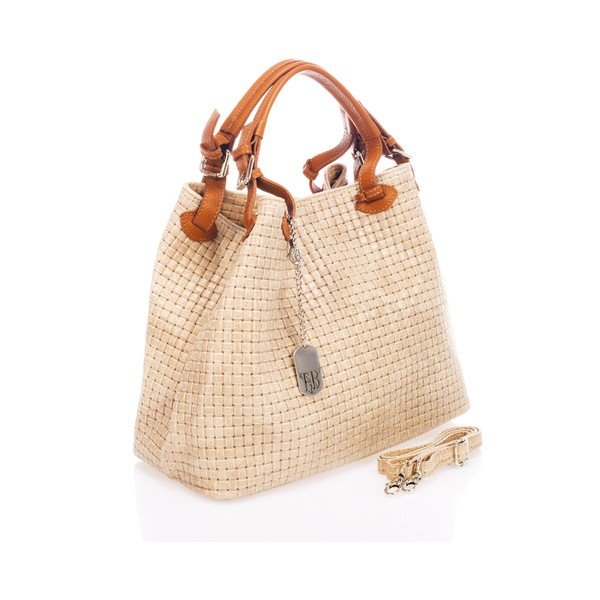 Krem kožnu torbu Federico Bass Hydr-image-2