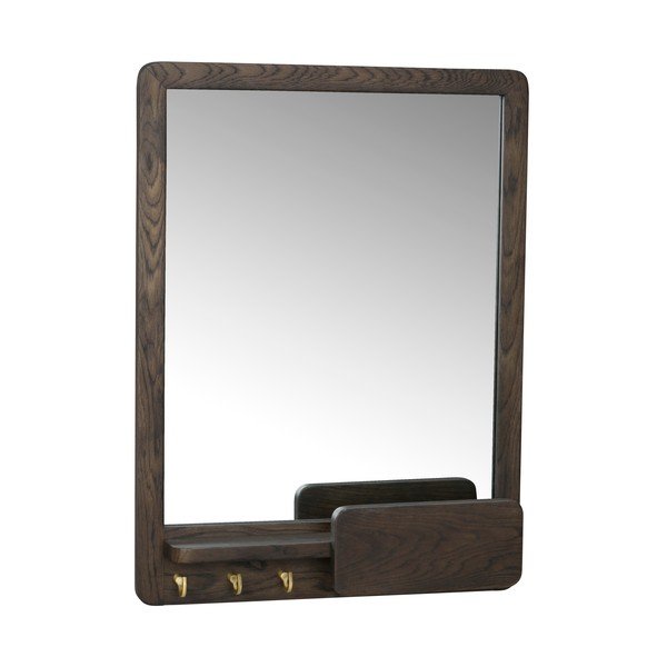Ogledalo s drvenim okvirom 45x60 cm Inverness - Rowico-image-2