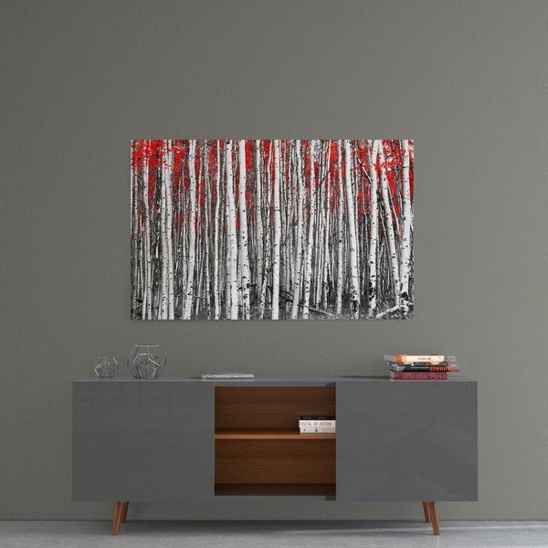 Staklena slika Insigne Birches-image-1