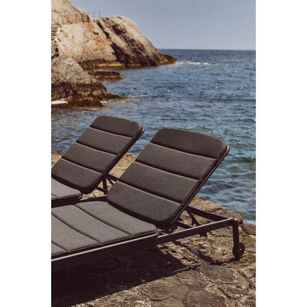 Crna metalna vrtna ležaljka Marcona – Kave Home-image-3