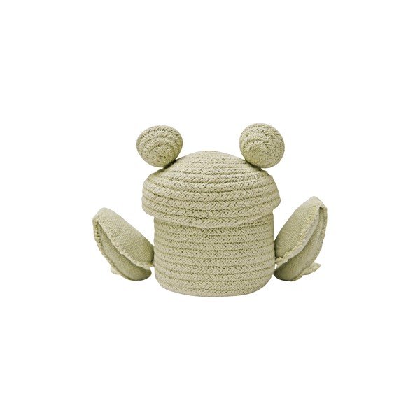 Zelena tekstilna dječja kutija za pohranu ø 15x15 cm Mini Fred the Frog – Lorena Canals-image-4