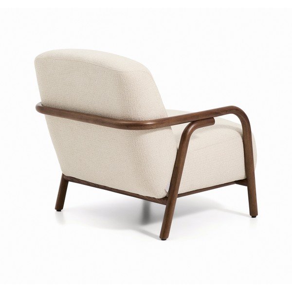 Bež fotelja od šenila Sylo – Kave Home-image-4