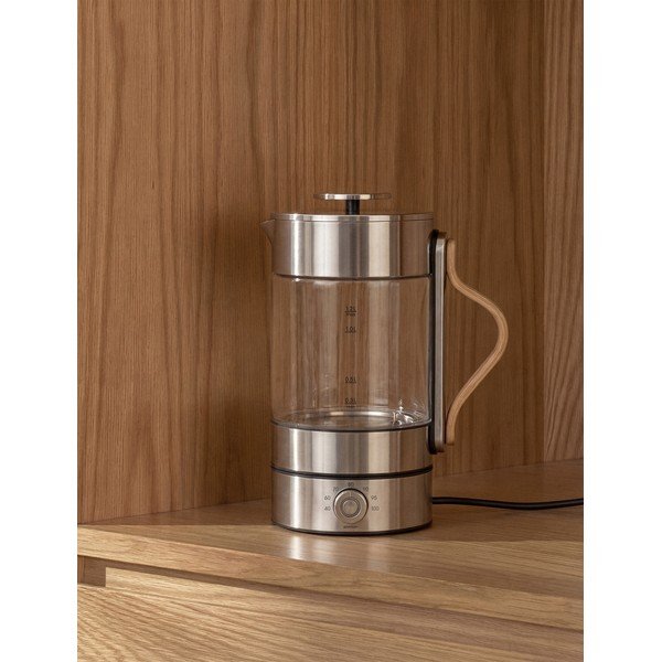 Stakleno kuhalo za vodu u srebrnoj boji 1,2 l Emma – Stelton-image-2