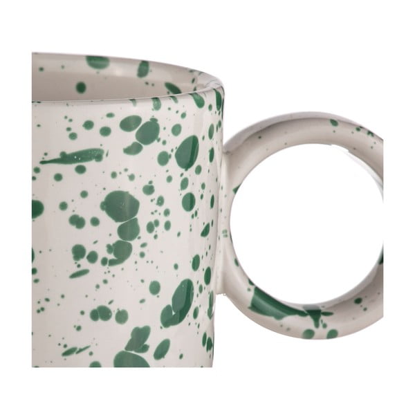 Bijelo-zelene šalice u setu 2 kom od kamenine 450 ml Carnival – Ladelle-image-3