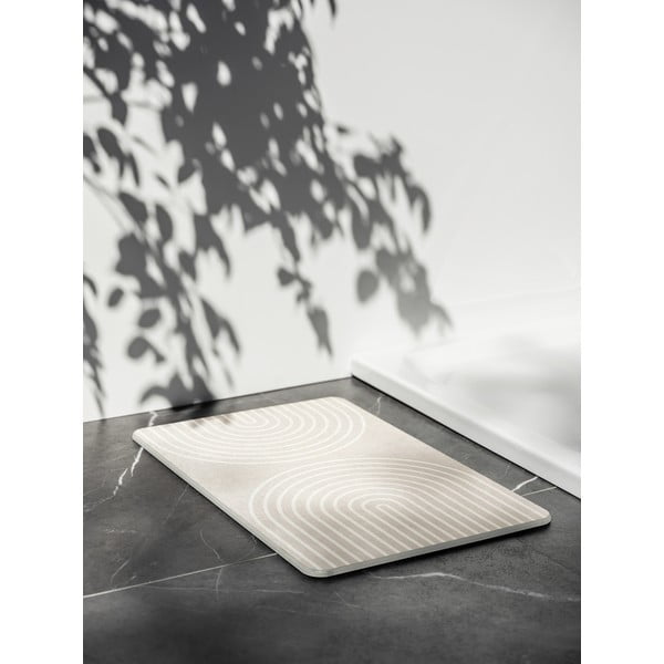 Bež kupaonska prostirka od dijatomita 39x60 cm Nazca – Wenko-image-1