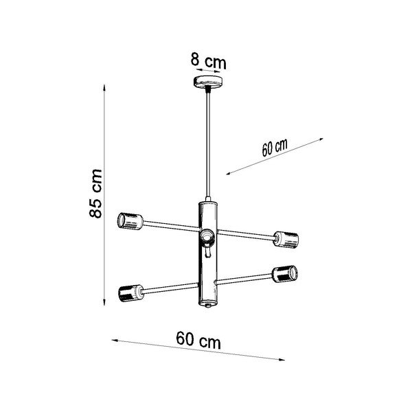 Crna viseća svjetiljka Sollux Donato 6-image-3