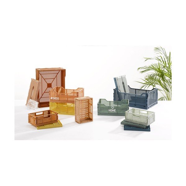 Svijetlo zelena plastična kutija za pohranu 40x30x17 cm – Homéa-image-3