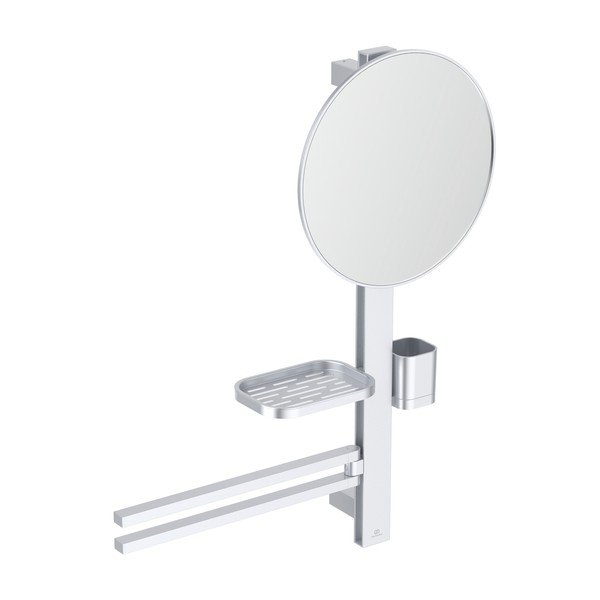 Zidno ogledalo s policom/s vješalicom ø 33 cm ALU+ – Ideal Standard-image-2
