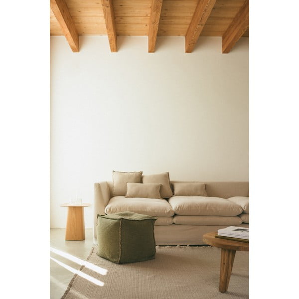 Kaki zelena vreća za sjedenje Handloom – Lorena Canals-image-1