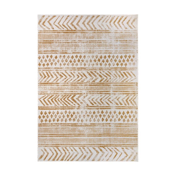 Oker žuti/bijeli vanjski tepih 80x150 cm Biri – NORTHRUGS