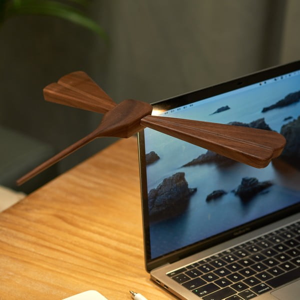 Smeđi svjetlosni ukras s USB Dragonflight – Gingko-image-4