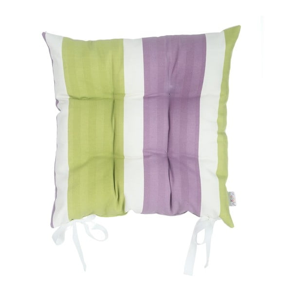 Zeleno-ljubičasti jastuk za sjedenje Mike &amp; Co. NEW YORK Stripes, 43 x 43 cm