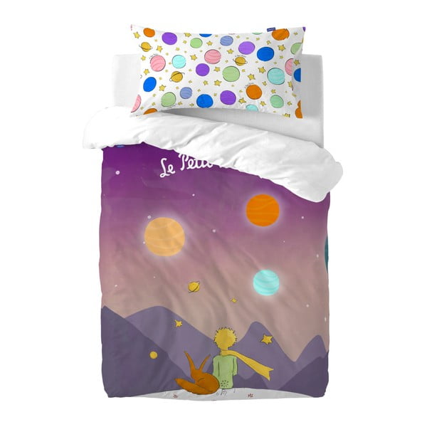 Dječji pamučni poplun i jastuk Fox Les Planetes, 100 x 120 cm