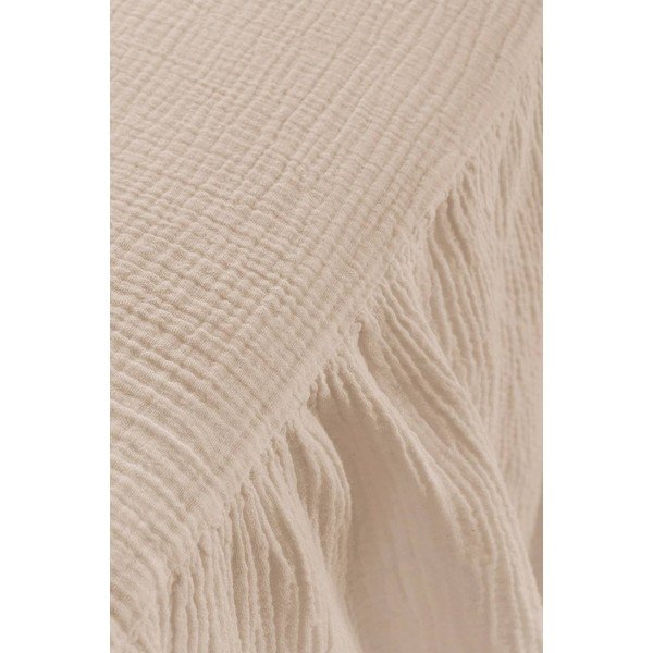 Bež prekrivač od muslina 160x200 cm Amilia – Jotex