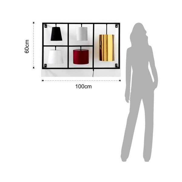 Crna zidna svjetiljka Tomasucci Jumble-image-2
