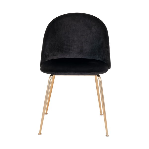 Crne baršunaste blagovaonske stolice u setu 2 kom Geneve – House Nordic-image-1