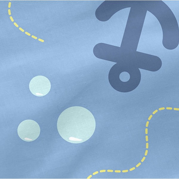 Dječja pamučna plahta happynois žuta podmornica, 120 x 60 cm-image-3