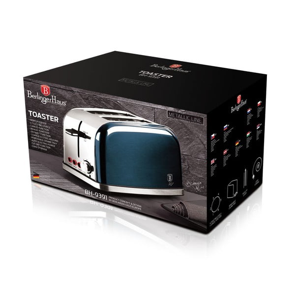 Plavi toster Aquamarine Metallic Line - BerlingerHaus-image-3