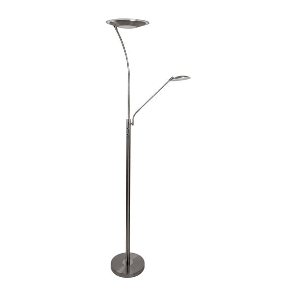 Podna svjetiljka u srebrnoj boji SULION Aron, visina 180 cm