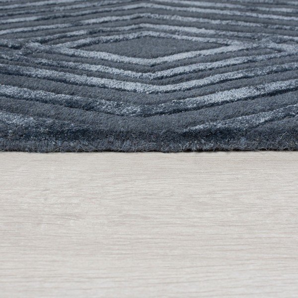 Plavi vuneni tepih Flair Rugs Diamonds, 160 x 230 cm-image-3
