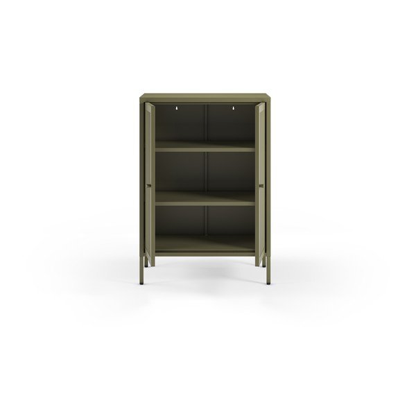 Zeleni metalni ormarić 70x100x40 cm Fayna – Marckeric-image-3