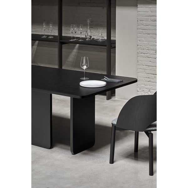 Crni blagovaonski stol Teulat Arq, 200 x 100 cm-image-2