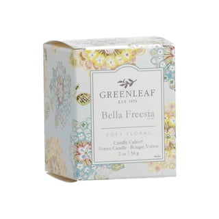 Svijeća s mirisom frezije Greenleaf Bella Freesia, vrijeme gorenja 15 sati