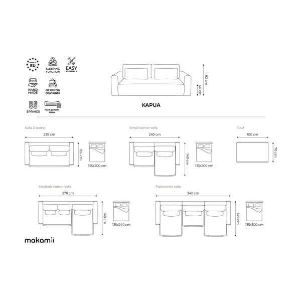 Baršunast tabure boje terakote Kapua – Makamii-image-4
