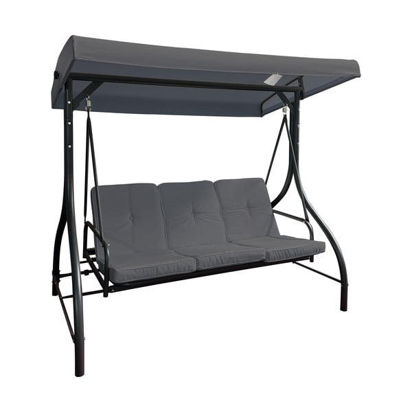 Siva metalna vrtna ljuljačka Paris – Rojaplast