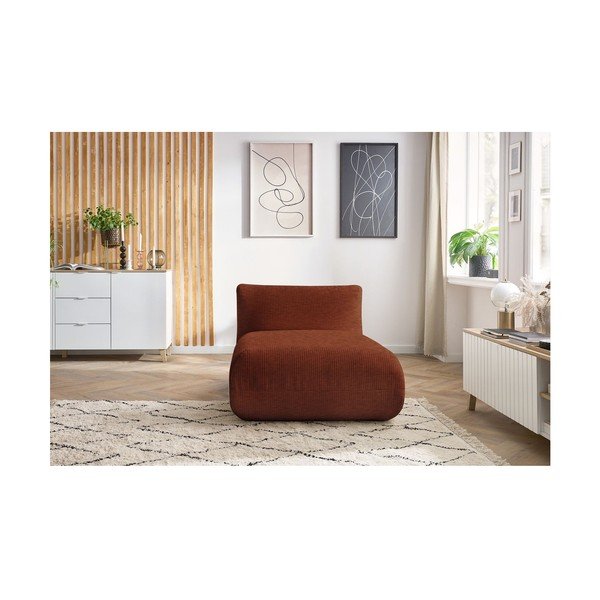 Modul sofe od narančastog samta Lecomte - Bobochic Paris-image-4