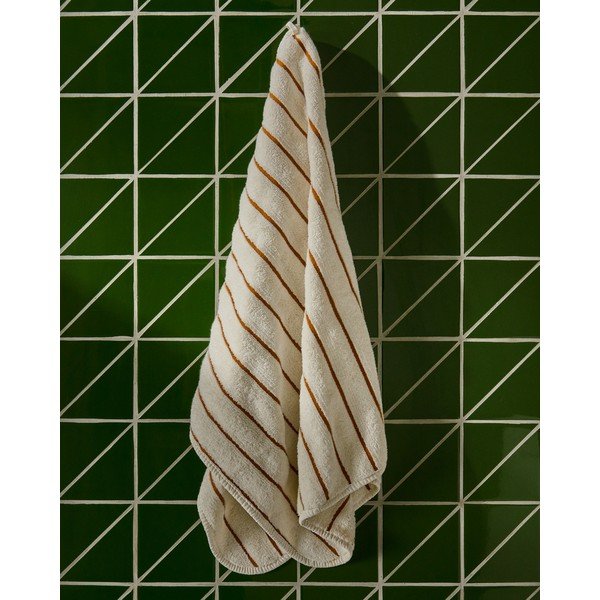 Narančasti/bež pamučan ručnik od frotira 50x90 cm Dorane – Kave Home-image-1