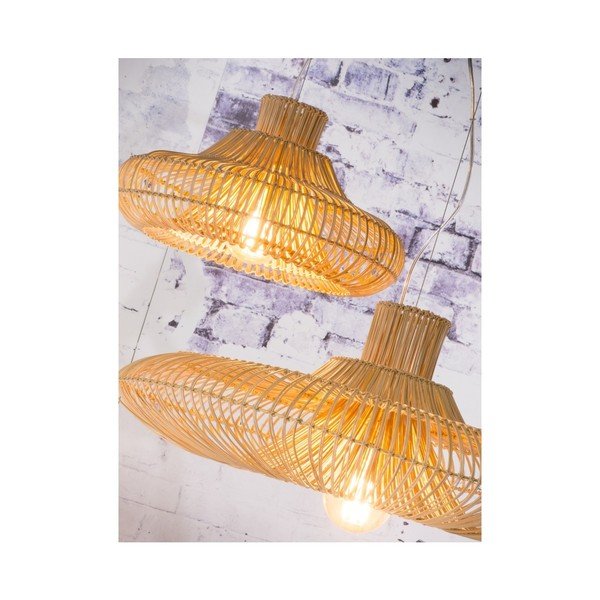 Viseća dvostruka svjetiljka od ratana Good&Mojo Kalahari ⌀ 45 cm-image-1