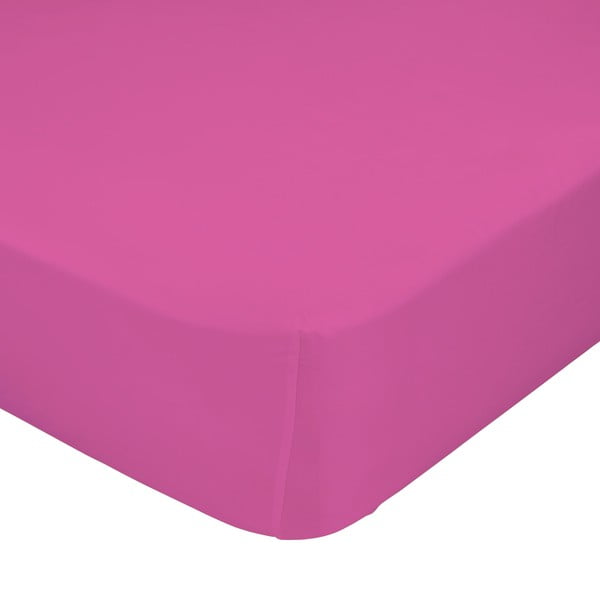 Ružičasta elastična plahta Happynois, 60 x 120 cm