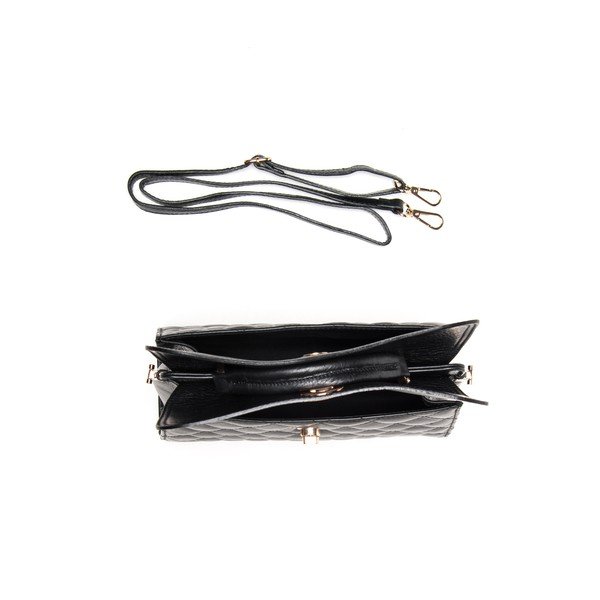 Kožna torbica Luisa Vanini 2069 Nero-image-3