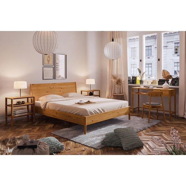 Bračni krevet od hrastovog drveta 180x200 cm Pola - The Beds-image-4