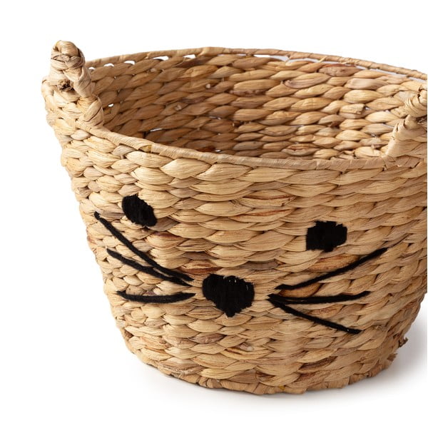 Dječja kutija za pohranu od vodenog zumbula u prirodnoj boji ø 35x26 cm Cat – Compactor-image-3