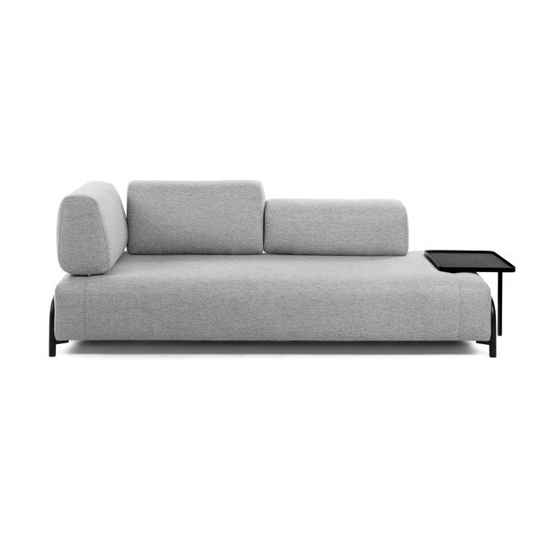 Svijetlosiva sofa s prostorom za odlaganje Kave Home Compo-image-2
