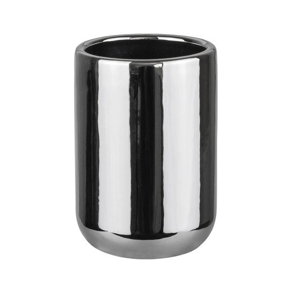 Keramička čaša za četkice za zube u srebrnoj boji Lotus – Mette Ditmer Denmark