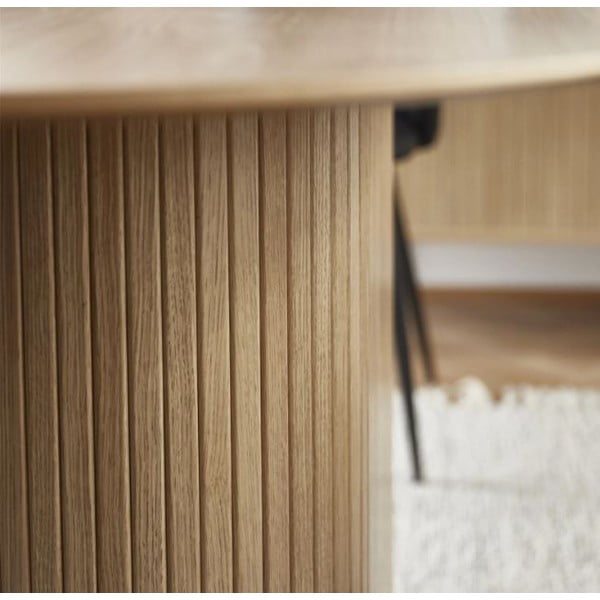 Blagovaonski stol s pločom stola u dekoru hrasta 95x180 cm Nola – Unique Furniture-image-4