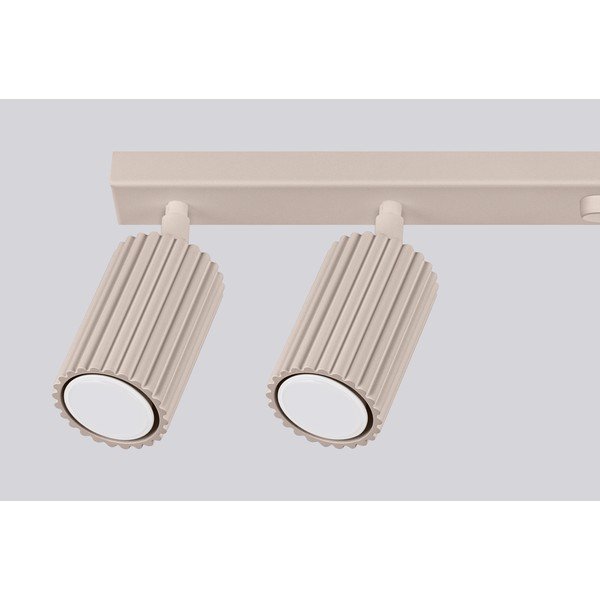 Smeđe-sivi metalni reflektor 6,5x117 cm Gleam – Sollux-image-3