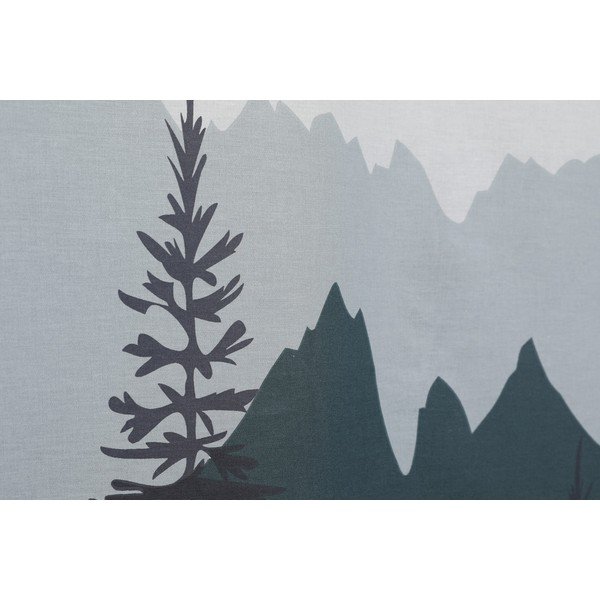 Posteljina za jednostruki krevet od ranforce pamuka Mijolnir Eyelash White, 140 x 200 cm-image-1