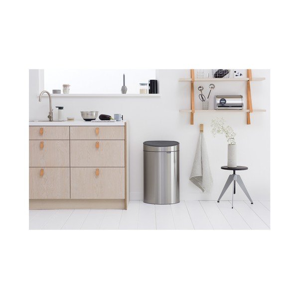 Željezna kanta za smeće na dodir u mat srebrnoj boji 40 l Touch Bin – Brabantia-image-1