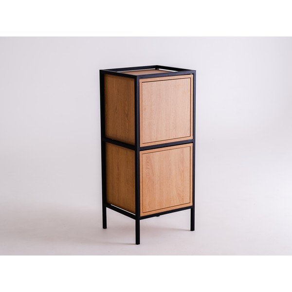 Crni ormar u dekoru hrasta 45x102 cm Skap - CustomForm-image-2