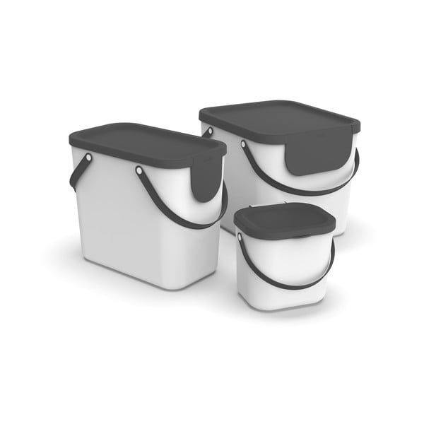 Kanta za sortirani otpad od reciklirane plastike 40 l Albula - Rotho-image-4